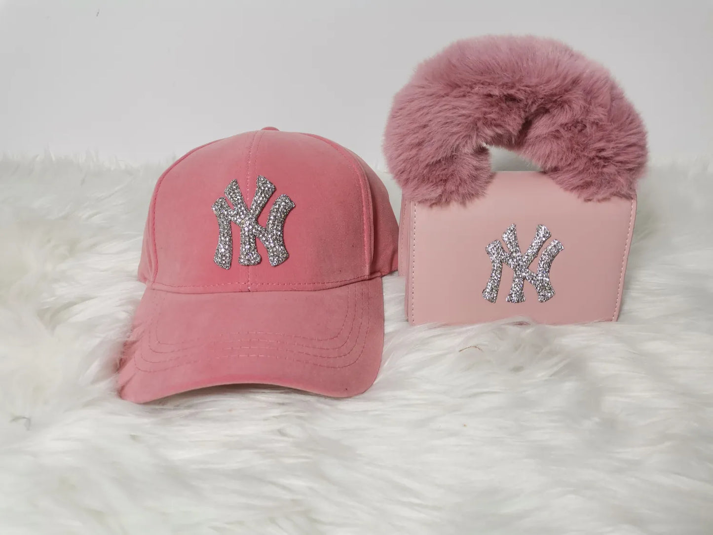 VELVET NY PURSE & HAT SET